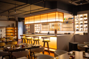 Family restaurant in Indore Masala Code dining area on AB Road