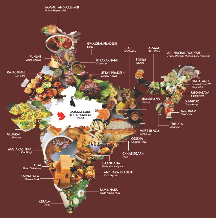 Regional Dishes from all the state of India